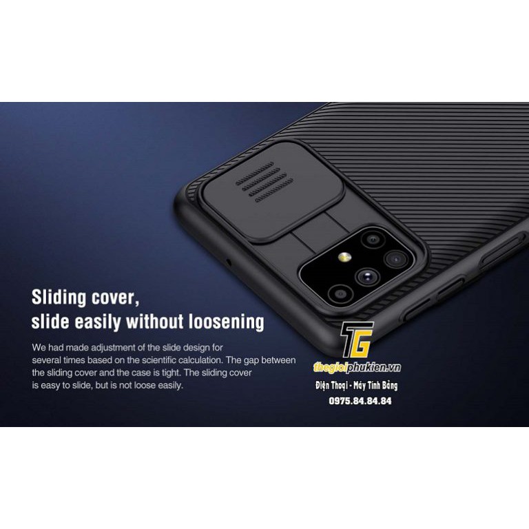 Ốp lưng bảo vệ Camera Samsung Galaxy M51 chính hãng NILLKIN CamShield