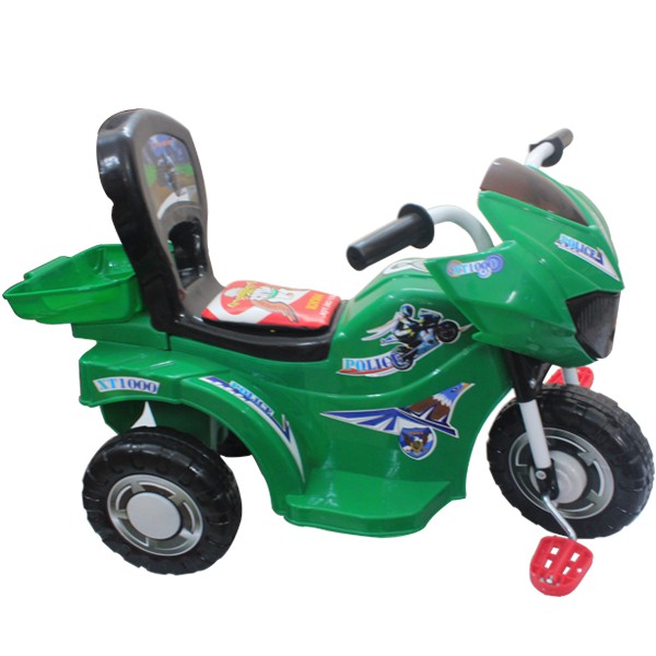 [NHẬP TOY30K] Xe đạp 3 bánh Cảnh sát Nhựa Chợ Lớn (có đệm + hộp đồ)