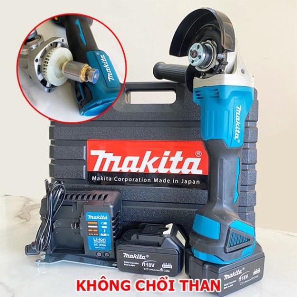 [Nội Địa]Mua 1 Được 2 - Máy Mài Pin Maktia 118V Tặng Lưỡi Cưa Xích Gắn Máy Mài - Máy Mài Góc.MALAYSIA LOẠI 1