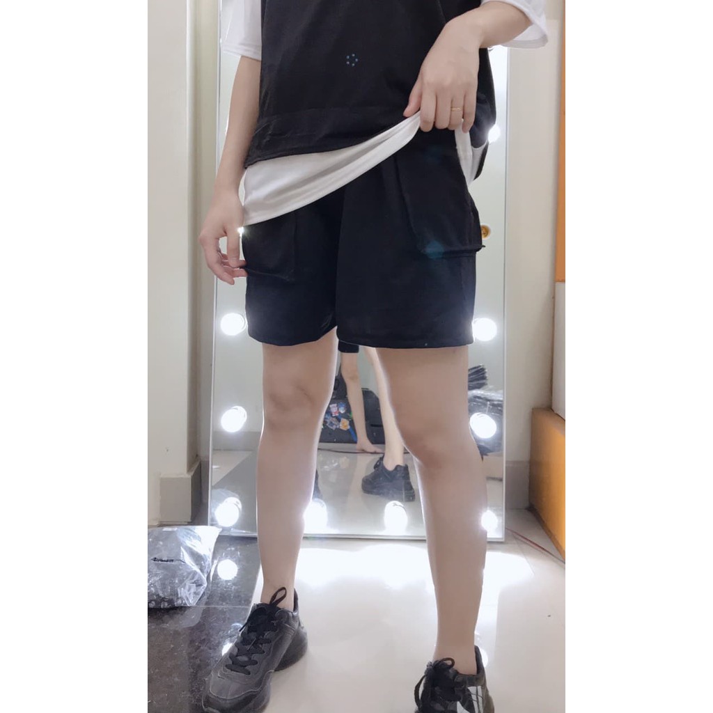 Set áo thun liền có mũ kèm quần đùi short túi hộp cá tính , trẻ trung cực hot  Xưởng Sỉ Nguyễn Hoa