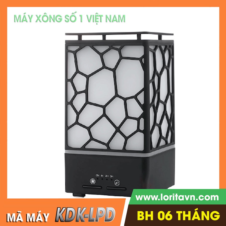 [KHÔNG ĐIỀU KHIỂN] Máy xông, máy khuếch tán tinh dầu LORITA, đèn LED 7 màu, chức năng hẹn giờ - BẢO HÀNH CHÍNH HÃNG