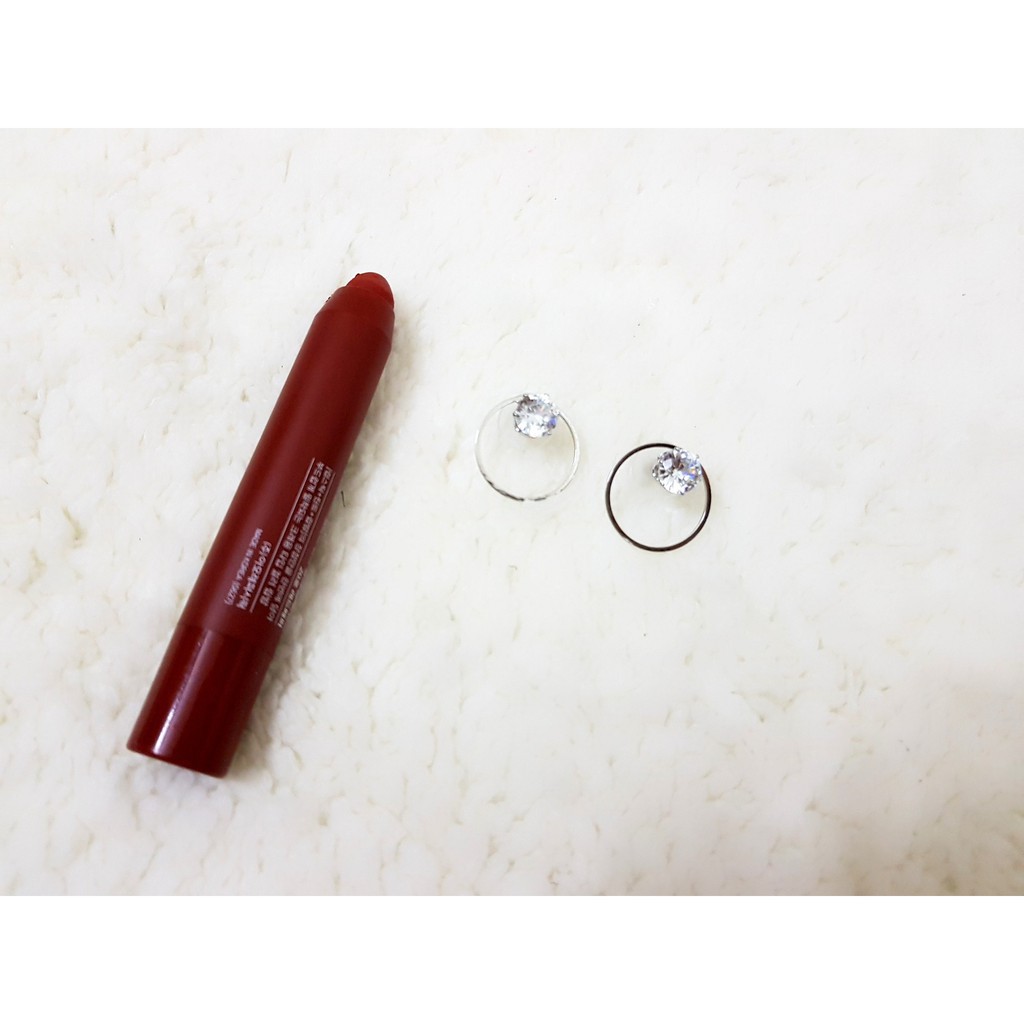 [ xả kho ] - KHUYÊN TAI VONG BẠC ĐÍNH ĐÁ CAO CẤP HÀN QUỐC - E555