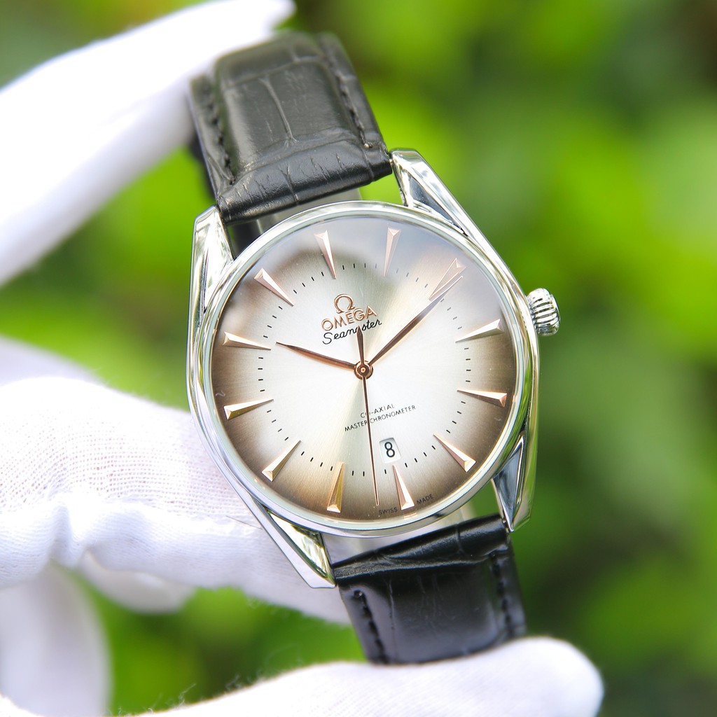 ĐỒNG HỒ NAM DÂY DA OMEGA  CAO CẤP -  OM8081