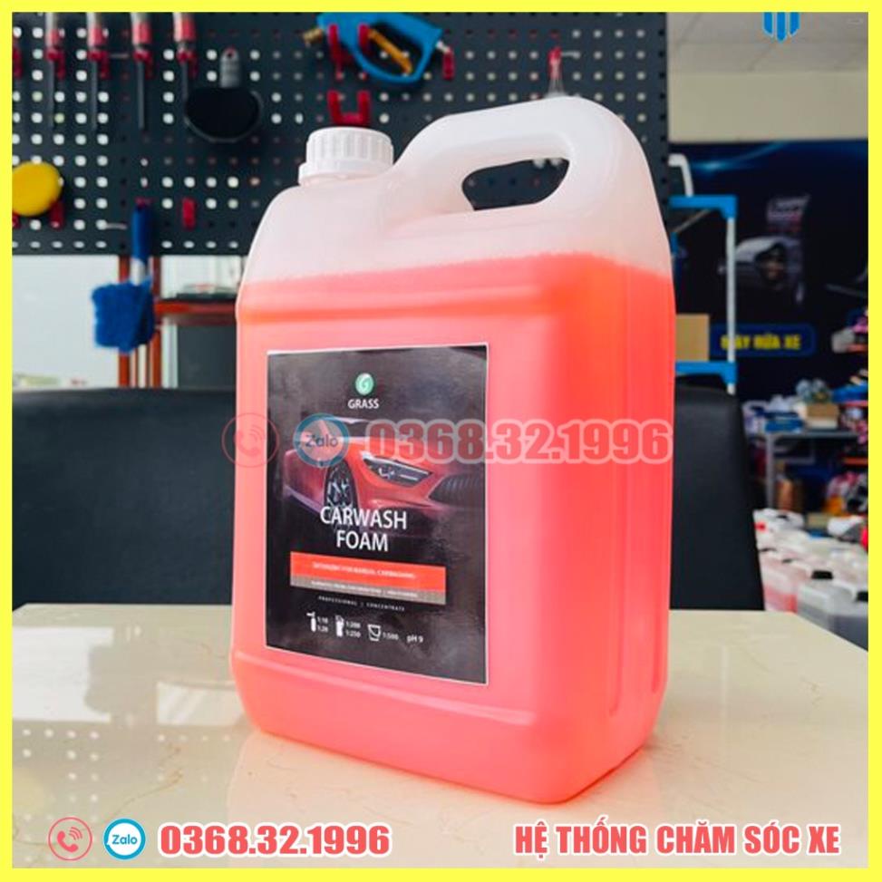 Dung Dịch Rửa Xe Bọt Tuyết Siêu Đậm Đặc Grass Carwash Foam - 5L (hàng chính hãng