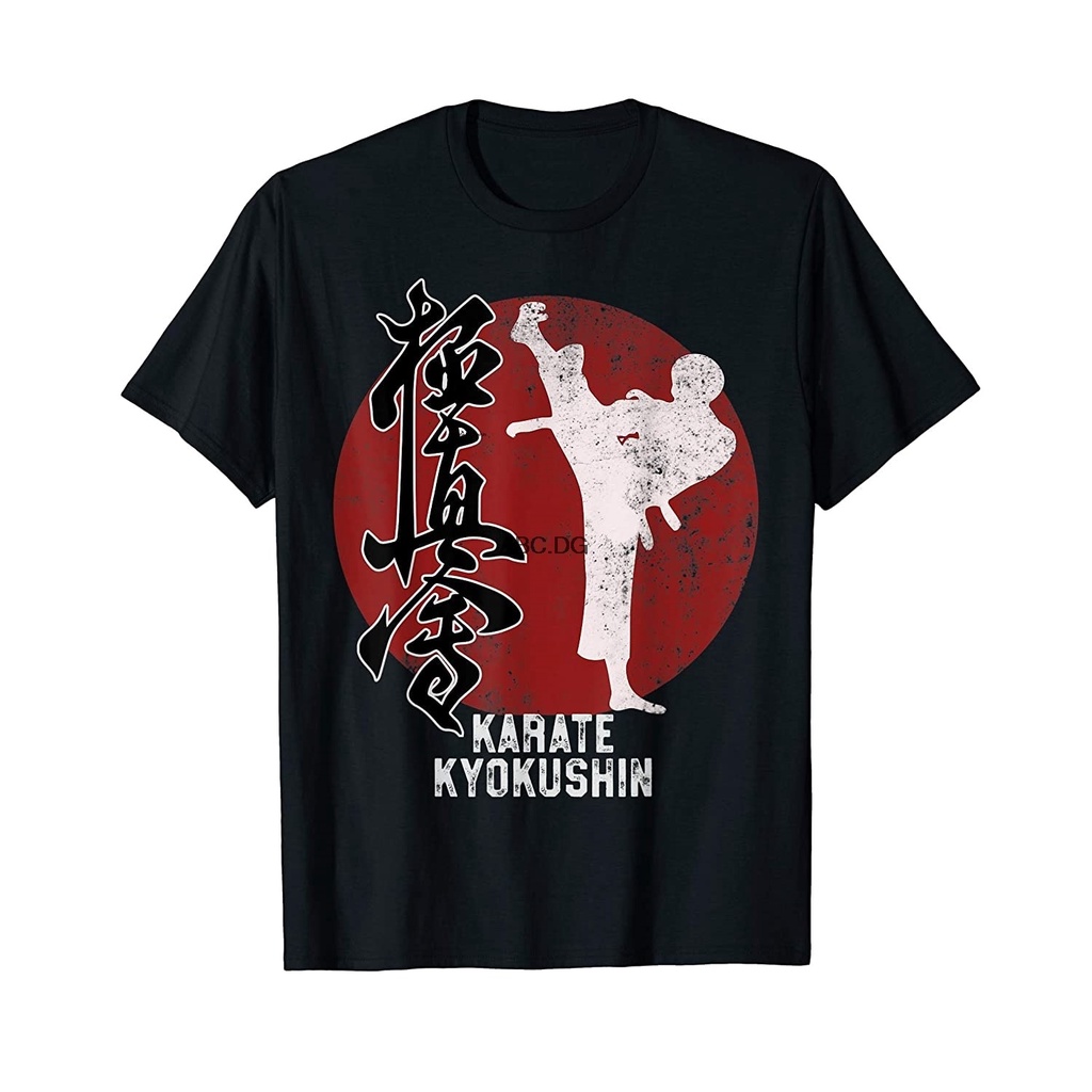 Áo Thun In Hình Võ Thuật Kyokushin Karate Nhật Bản Thời Trang Dành Cho Nam 4XL 5XL 6XL