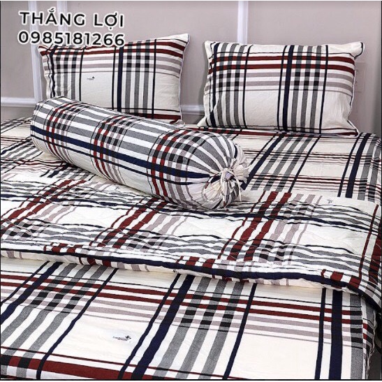 Drap Cotton 100% Thắng Lợi chính hãng Mẫu C07 IN LOGO THẮNG LỢI vệ sinh dễ dàng.