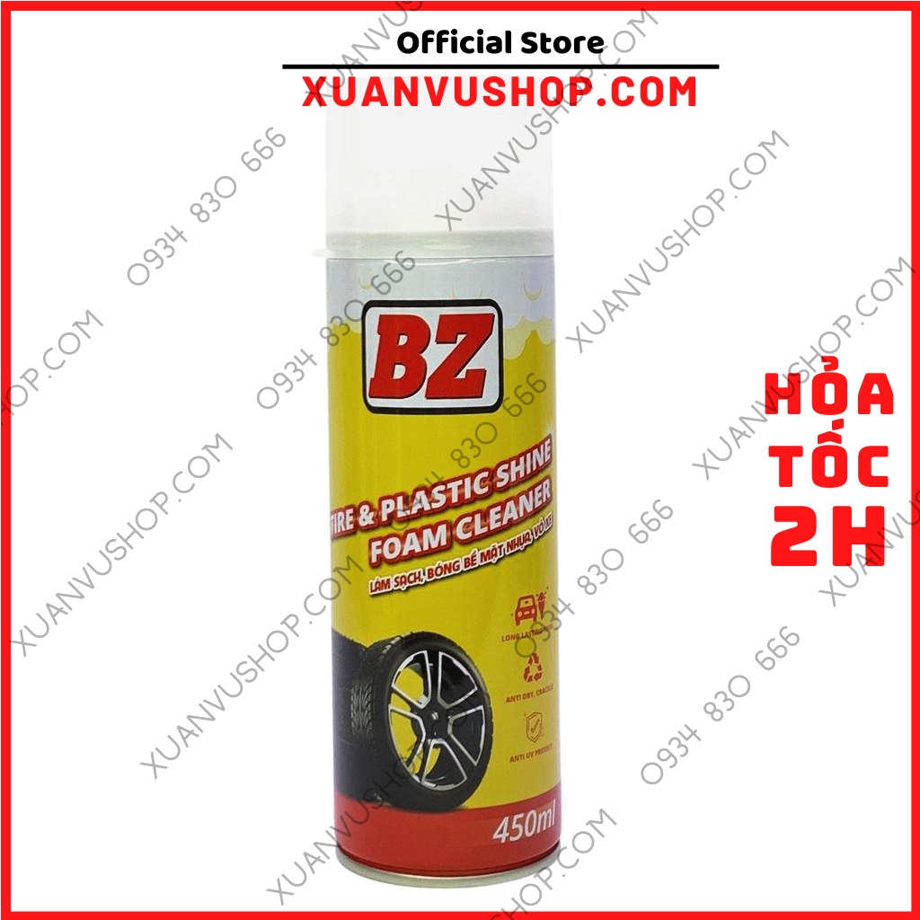 Vệ sinh dưỡng sên COMBO Dung dịch chăm sóc rửa nhông sên dĩa BZ , đánh bóng vỏ xe phục hồi nhựa nhám XUANVUSHOP