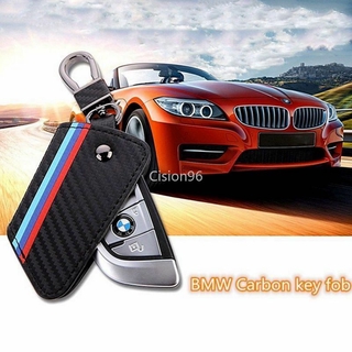Từ Xa Chìa Khóa Xe Fob M Màu Sợi Carbon Phong Cách Da Bao Da Giá Đỡ Vỏ Bảo Vệ Cho Xe BMW 3 4 5 6 7 Series F10 F15 F16 G11 X1 X3 X5 X6 C1