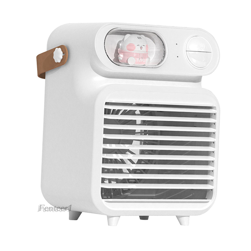 [FENTEER1]Air Conditioner Humidifier Fan 4000mAh with 150ml Ice Water Tank for Room