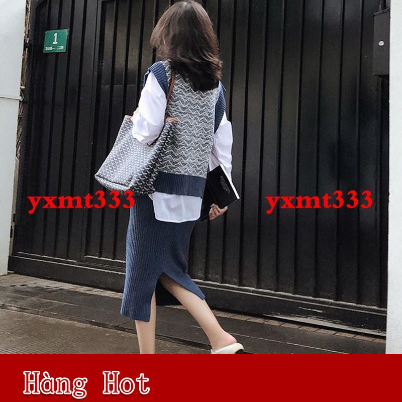 [Giảm giá thần tốc] Set Đồ Bơi Áo Tay Ngắn + Quần Short Lưng Cao Thời Trang Cho Nữ Set Áo Len Không Tay + Áo Sơ Mi Trắng