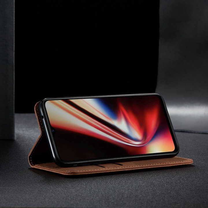 Bao da điện thoại vải canvas màu trơn chống sốc cho OPPO Realme 6 Pro Realme 5 Pro Realme 6i 5i 5S | BigBuy360 - bigbuy360.vn