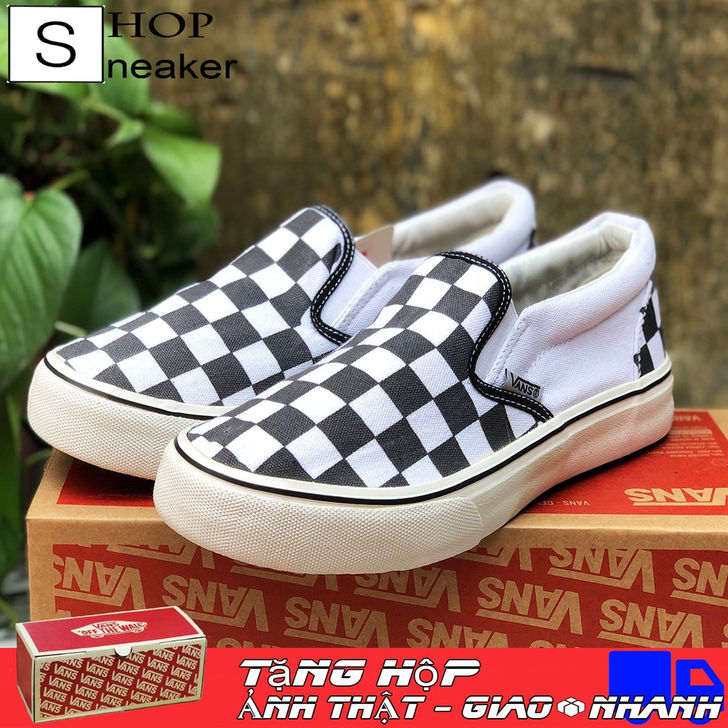 [Sale] Giày Thể Thao Lười Caro  Đủ Size