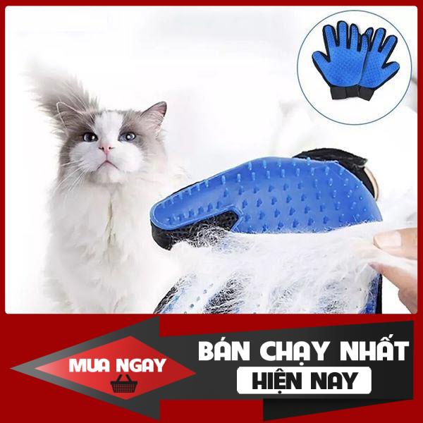 [❌GIÁ SỈ❌] Găng Tay Cao Su Tắm, Massage &amp; Vuốt Lông Chó Mèo – GTLKK01 0 ❤️