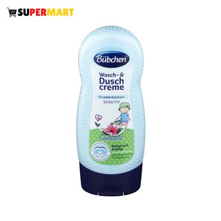 Sữa tắm gội Bübchen Wasch-& Dusch-creme 230ml cho bé dưới 6 tuổi - Hàng Đức Chính Hãng