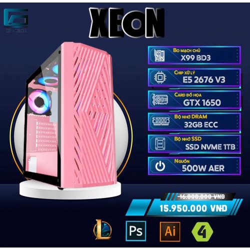 PC X99 Siêu Khủng Cân TRÊN 10 NOX - Render Video - Đồ Hoạ Cao Cấp