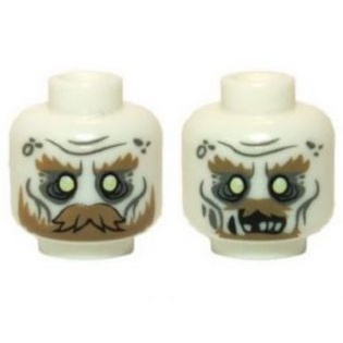 Phụ kiện Iego 6 : Đầu màu, gương mặt 1 sắc hoặc 2 sắc - Minifigure, Head
