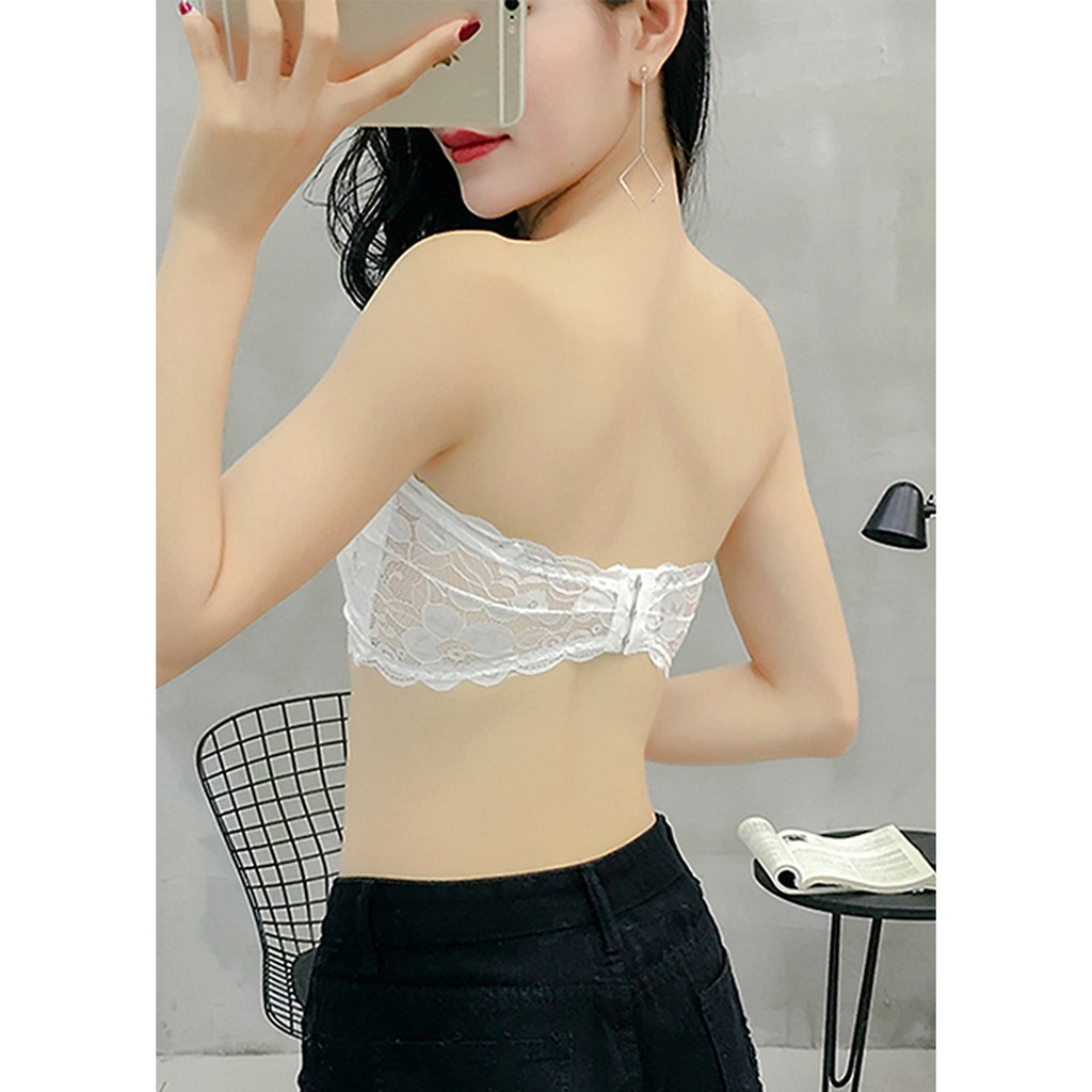 Áo bra cúp ngực ren không dây 👗 FREESHIP 👗 Áo bra cúp ngực ren không dây - CCC 8010 Thời Trang Lê Ngọc