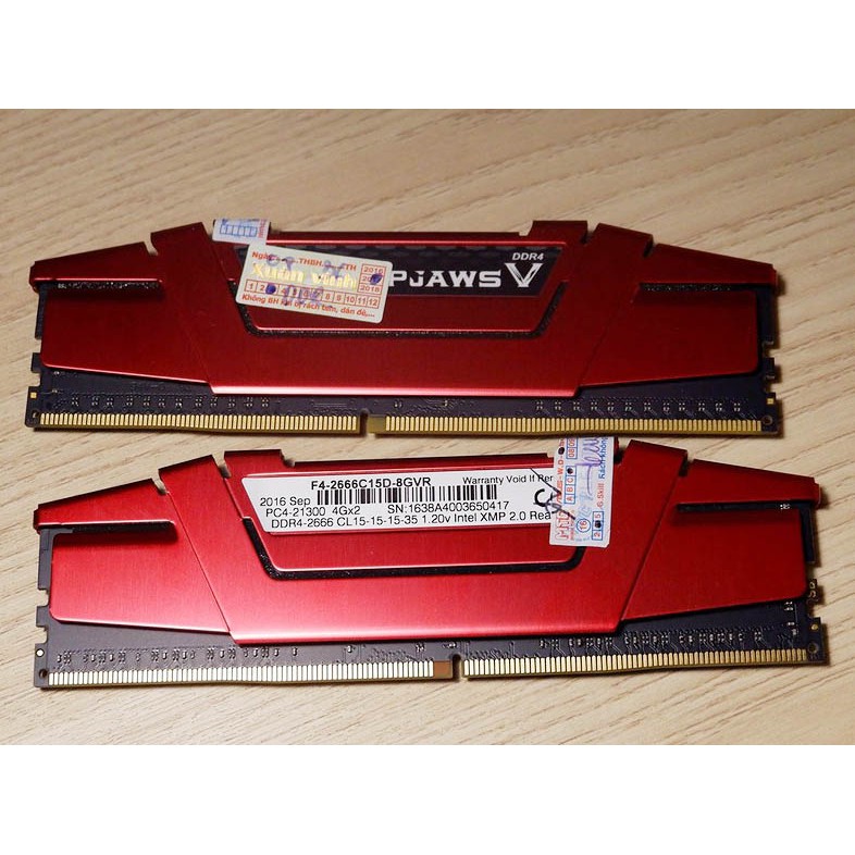 Bộ nhớ DDR4 G.Skill 8GB (2666) F4-2666C15D-8GVR (2x4GB)