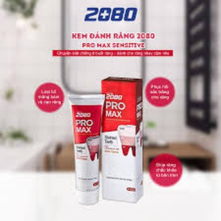 KEM ĐÁNH RĂNG CHỐNG Ê BUỐT CAO CẤP HÀN QUỐC 2080 PRO MAX SENSITIVE 125G