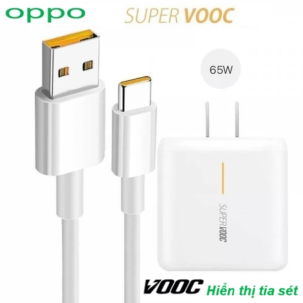 Bộ sạc nhanh Oppo Super Vooc 65w dây sạc siêu tốc Type C dành cho điện thoại android hàng chính hãng