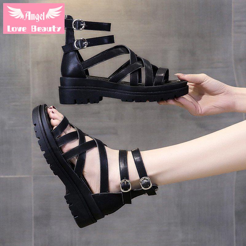 Giày Sandal Đế Mềm Nâng Chiều Cao Chống Trượt Thời Trang Mùa Hè 2022 Cho Học Sinh