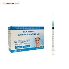 Bơm kim tiêm 1cc Tanaphar hộp 100 cây