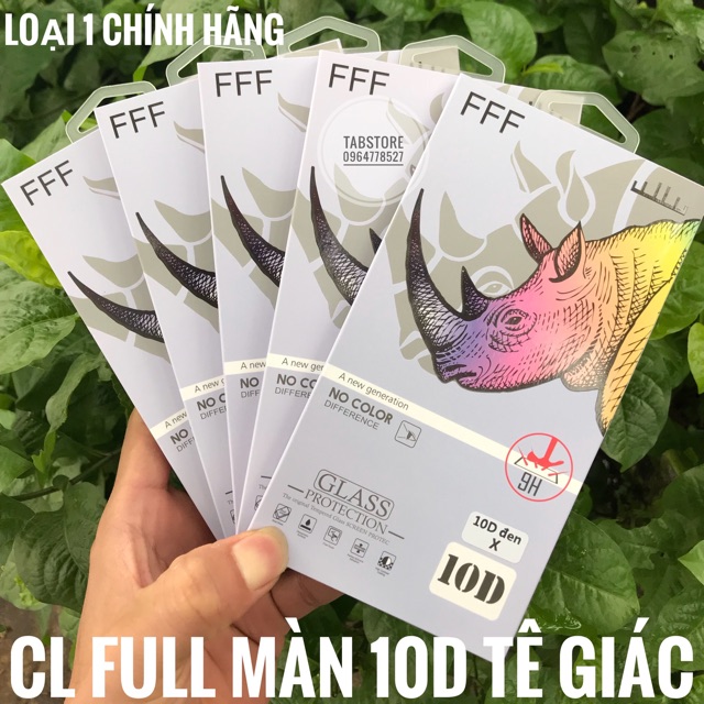 Cường Lực Full Màn 10D Tê Giác Loại 1 Chính Hãng