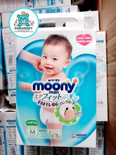 [MINI] Hộp 2 miếng tã quần/tã dán Moony M2/NB2