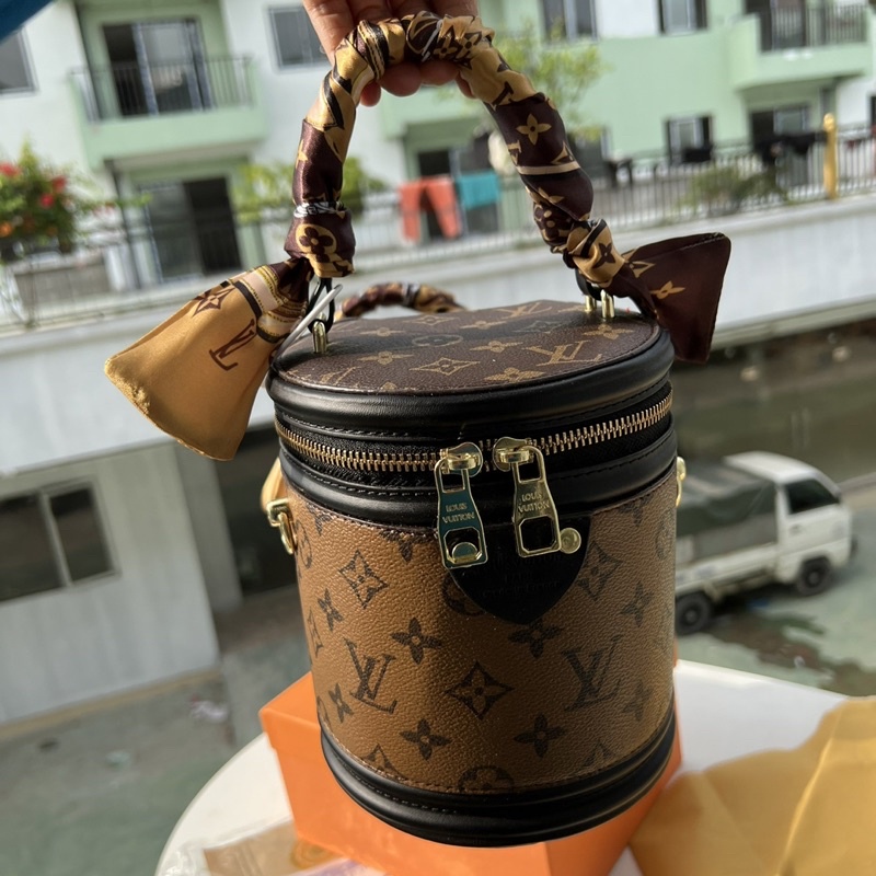 Túi nữ quai xách đeo chéo dáng cặp lồng 3 màu  FULLBOX