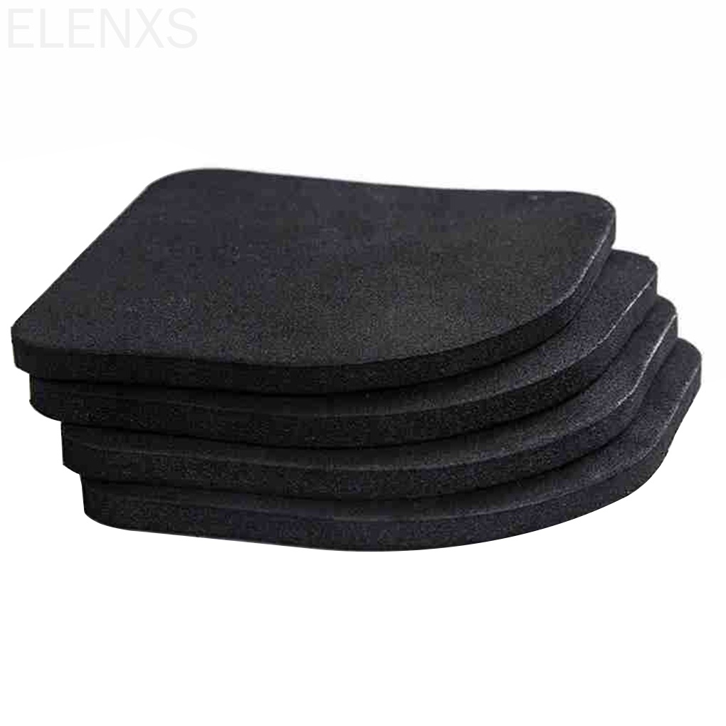 Set 4 Miếng Đệm Eva Màu Đen Đa Năng Chống Sốc Chống Trượt Không Gây Tiếng Ồn Cho Máy Giặt