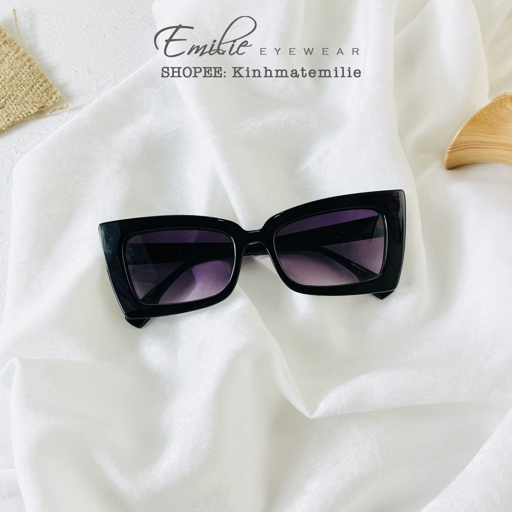 Kính mát nam nữ chất liệu nhựa mắt chống uv400 Emilie eyewear