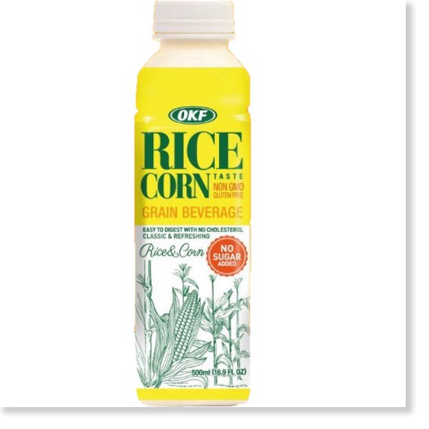 [Ko đường] Sữa Bắp Hàn Quốc OKF Rice Oat 500ml - Sữa Gạo Bắp Hàn Quốc