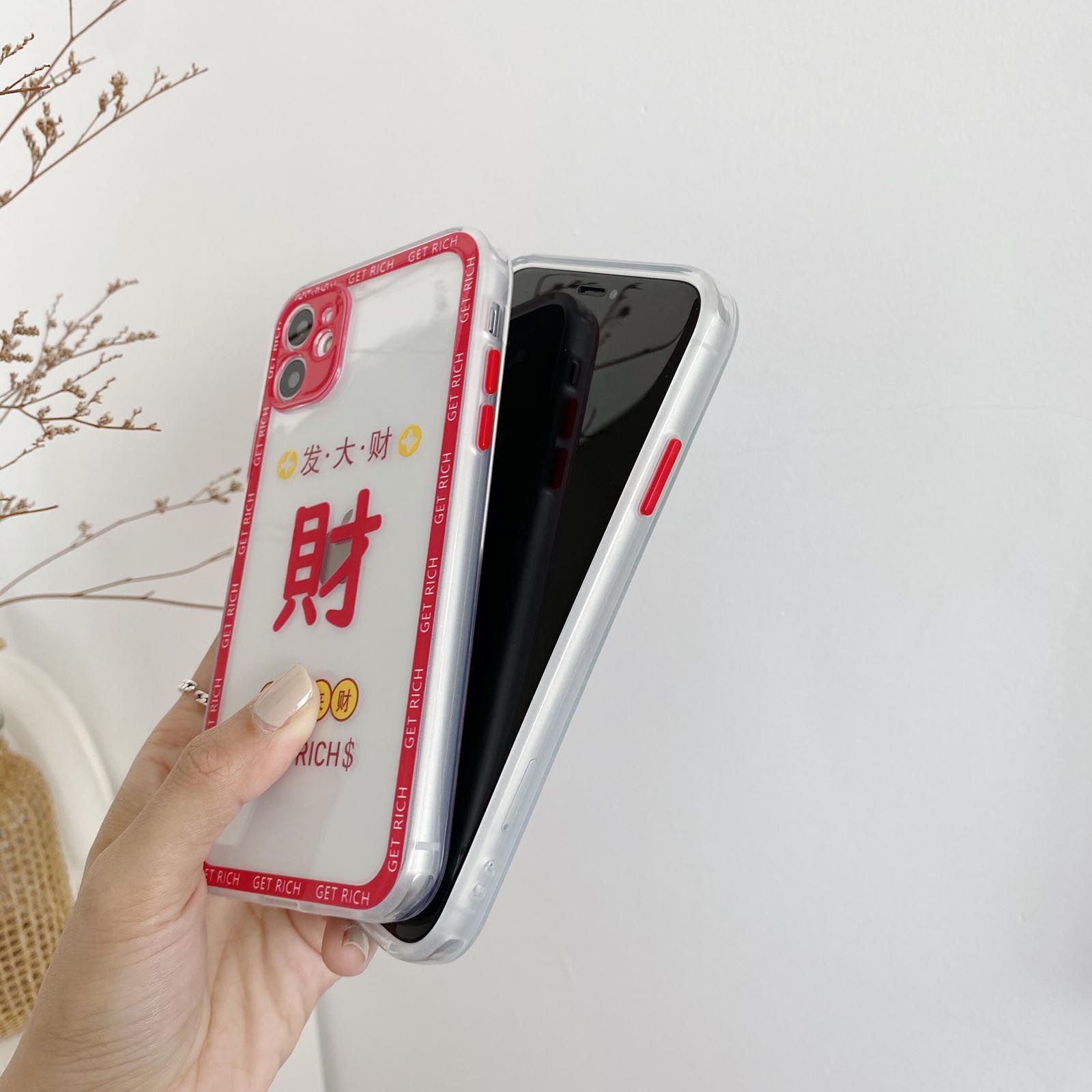 Handmade embroidery mahjong Phone case for Apple iphone12 pro max 11 8 Plus X XS XR SE Protect Soft Plastic TPU cover