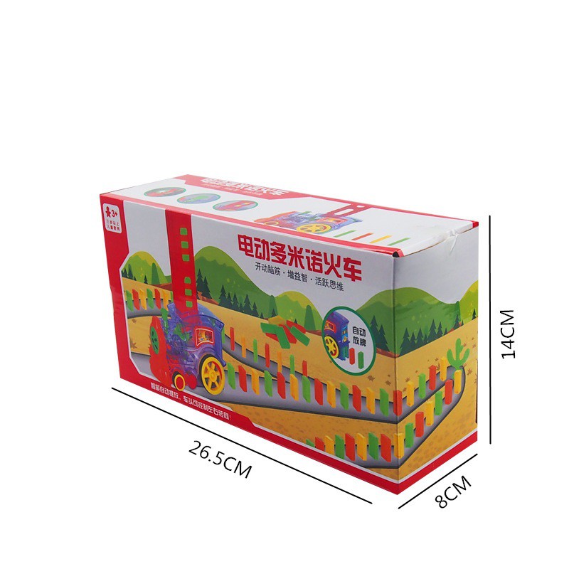 Xe Lửa Xếp Hình Domino  [HCM-GIÁ SỈ]  Tàu Hỏa xếp hình Domino, Có đèn, Âm Thanh, Chỉnh hướng, Bé vừa chơi vừa học.