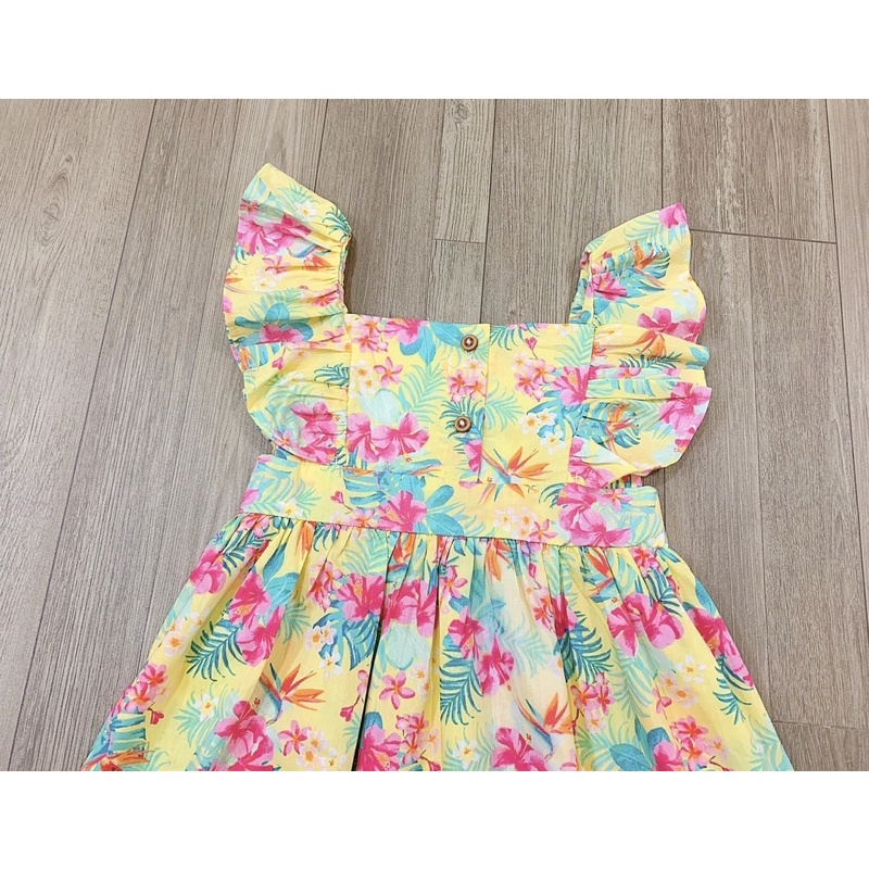 Váy yếm smock hoa size nhí-HÀNG SALE KO ĐỔI TRẢ