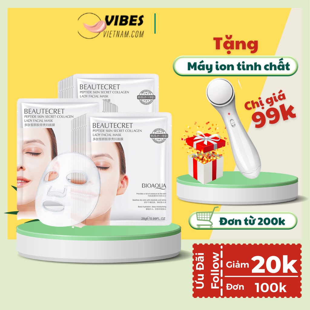Mặt Nạ Thủy Tinh Collagen Bioaqua Trong Suốt Dạng Thạch - vibesvietnam