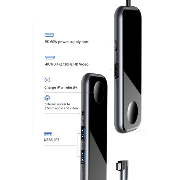 USB TYPE C HUB BASEUS ĐA NĂNG CHO MACBOOK PRO, MACBOOK AIR, APPLE WATCH