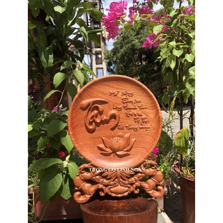 Tranh đĩa gỗ hương