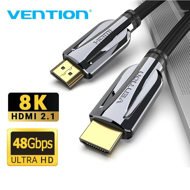 Dây cáp HDMI 2.1 Vention 8K 60Hz 4K 120Hz 3D 48Gbps HIFI Audio cho PC Laptop Gaming Tuấn Hà Store