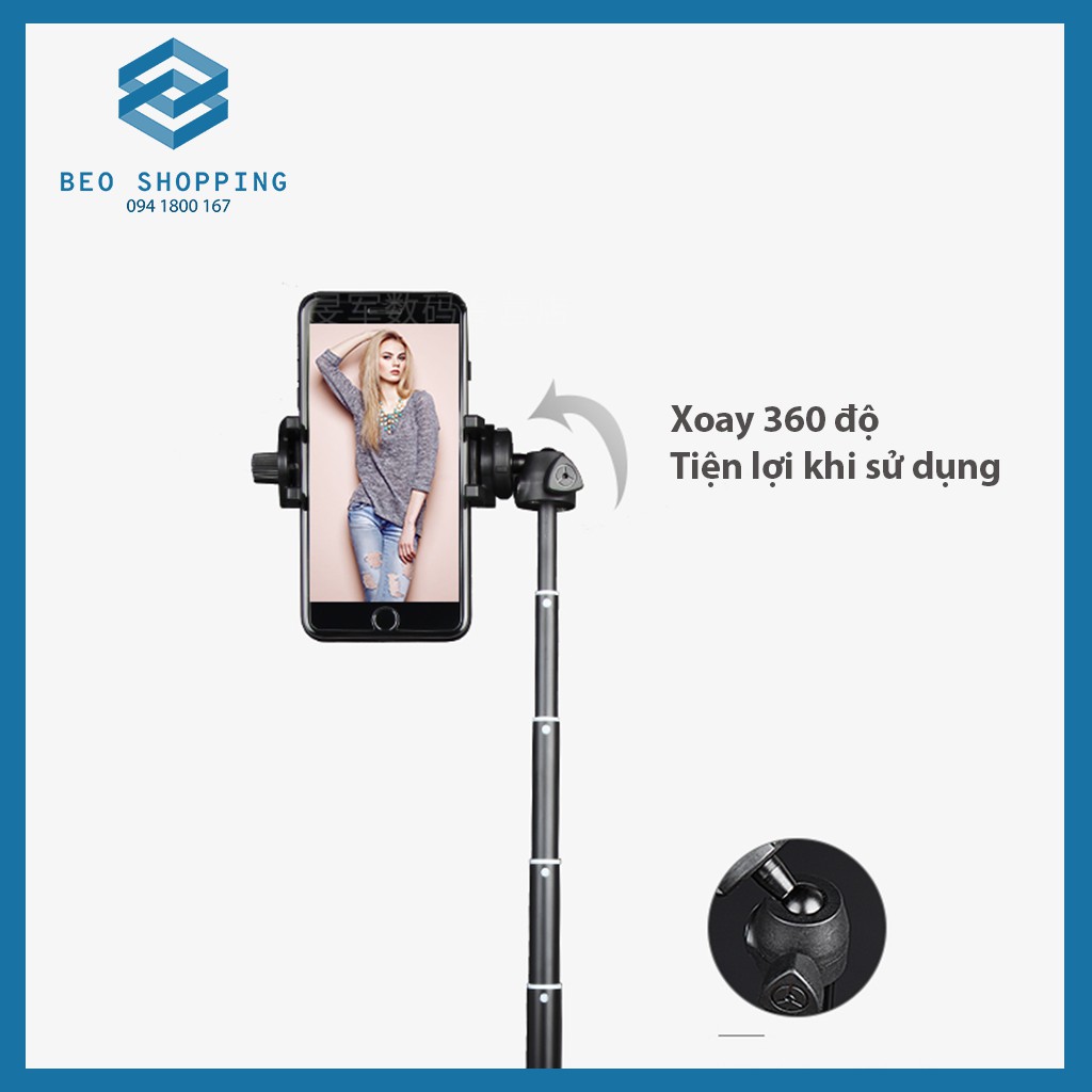 Gây tự sướng mini kết hợp tripod Yunteng 9928 - tặng bluetooth quyền năng