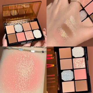 Bảng Phấn Mắt Guicami 8 Màu Lì Ánh Nhũ Thời Trang