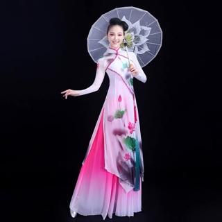 Váy múa sen nhập chuẩn chất đẹp
