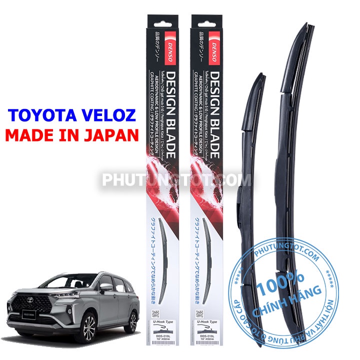 Gạt mưa ô tô Veloz Cross Denso Nhật Bản cao cấp chính hãng độ bền đến 2 năm