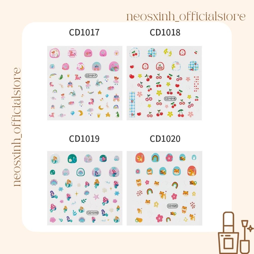 Sticker Dán Móng Tay Cartoon CD1001-1024 Cute Hot Trend - Hình Dán Móng - Neosxinh Nails