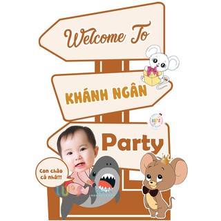 Cây welcome để bàn_Trang trí sinh nhật bé