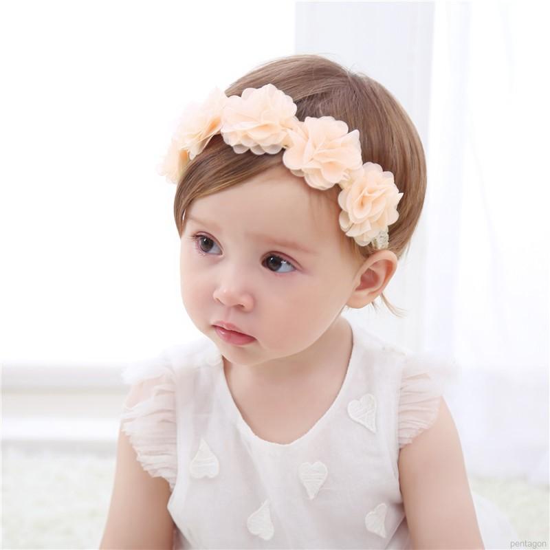 Set 2 Đôi Giày Sandal + Băng Đô Hoa Dễ Thương Cho Bé Gái