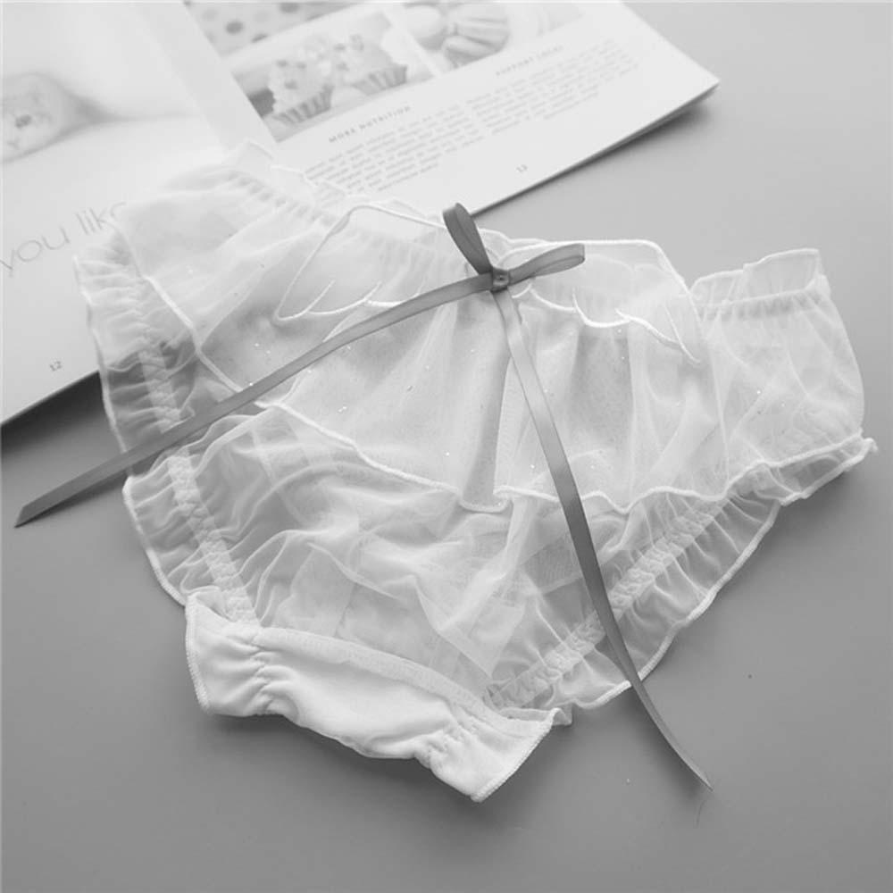 Quần Lót Cotton Phối Ren Rỗng Thoáng Khí Quyến Rũ Cho Nữ