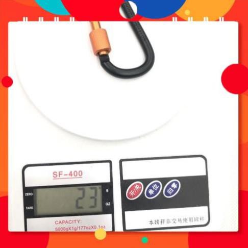 Móc Khóa Nhôm Chữ D - Hộp Kim Nhôm Cứng -  Đai Óc - Loại Tốt 24g Không Phải 19g - Hàng Có Sẵn Trong Kho
