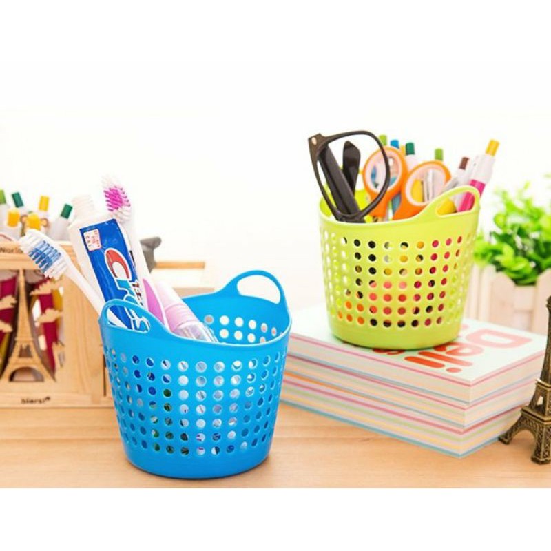 Giỏ nhựa mini đựng đồ cá nhân để bàn