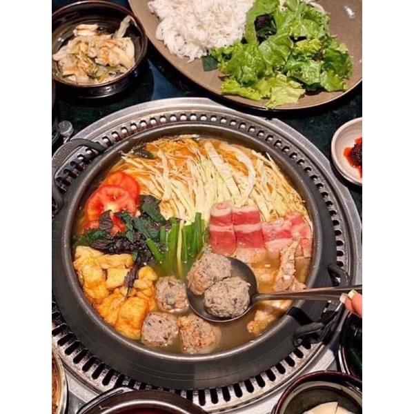 Nồi lẩu cạn hàn quốc ( hàng chính hãng) * giao hàng nhanh, hàng có sẵn [ có thề dùng bếp từ ]